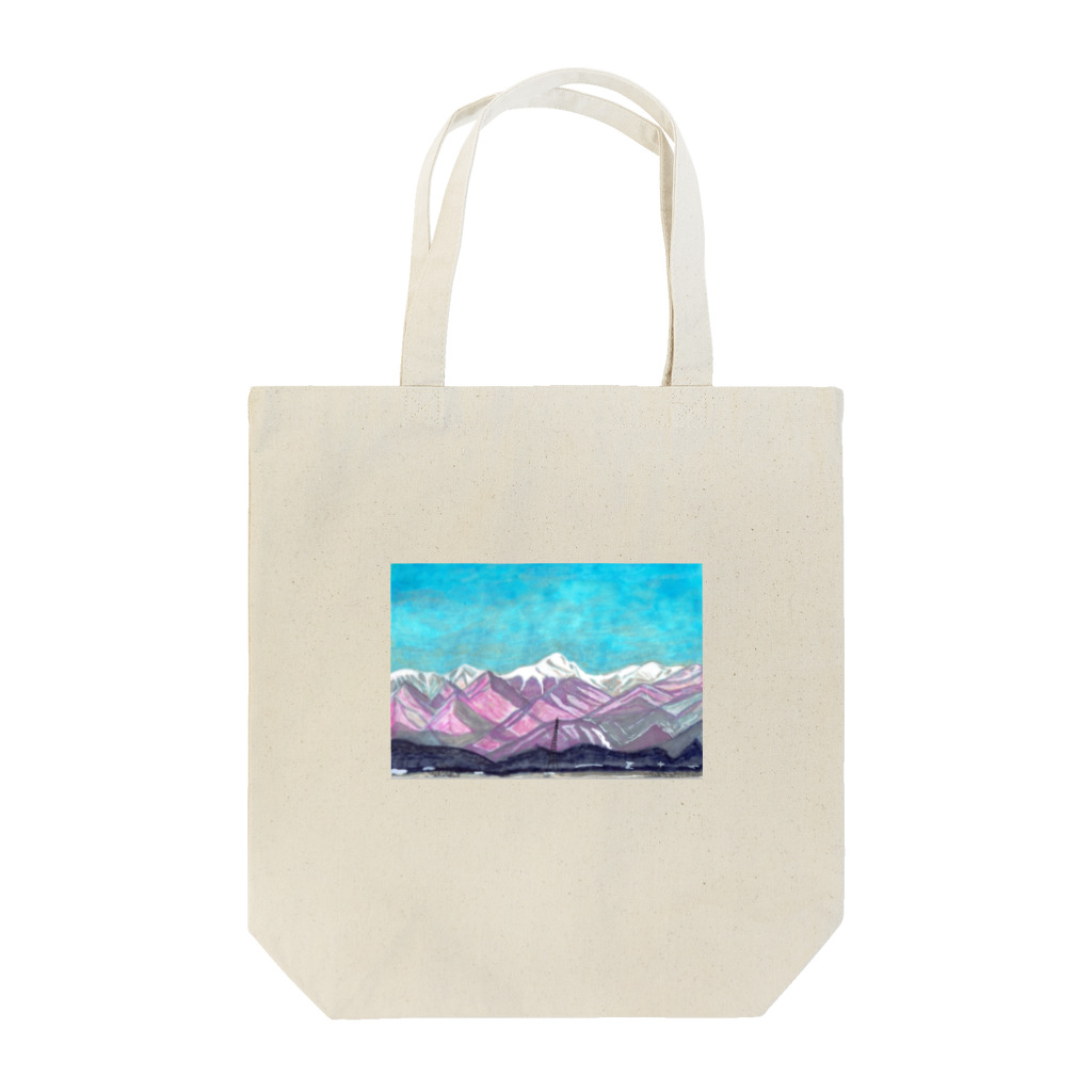 Daria tanakaの常念岳モルゲンロート Tote Bag