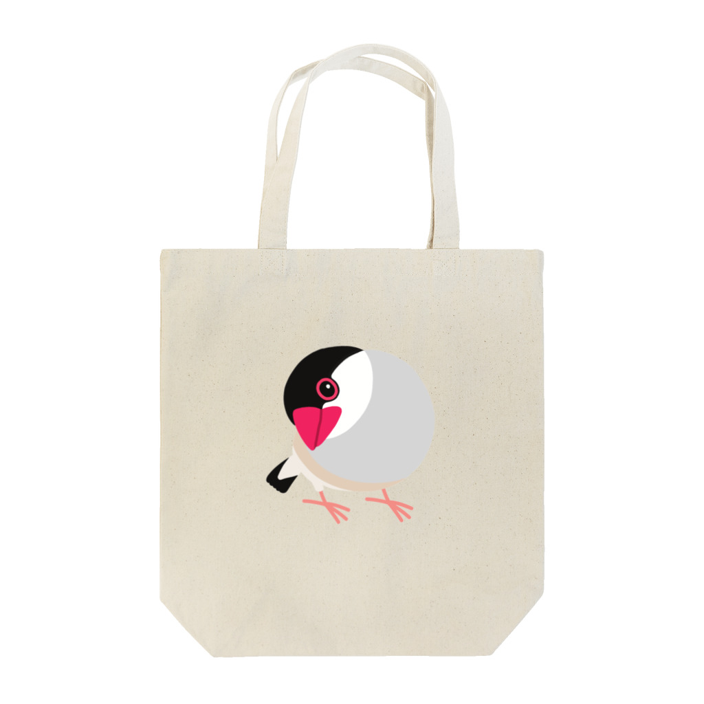 ほほらら工房 SUZURI支店の首をかしげる桜文鳥 Tote Bag