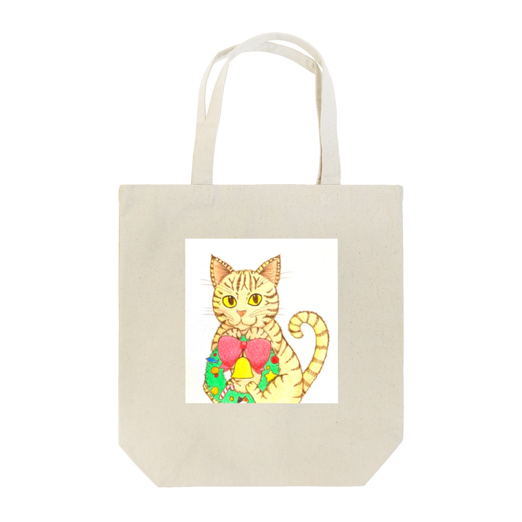 川崎はなびのクリスマスキャット Tote Bag