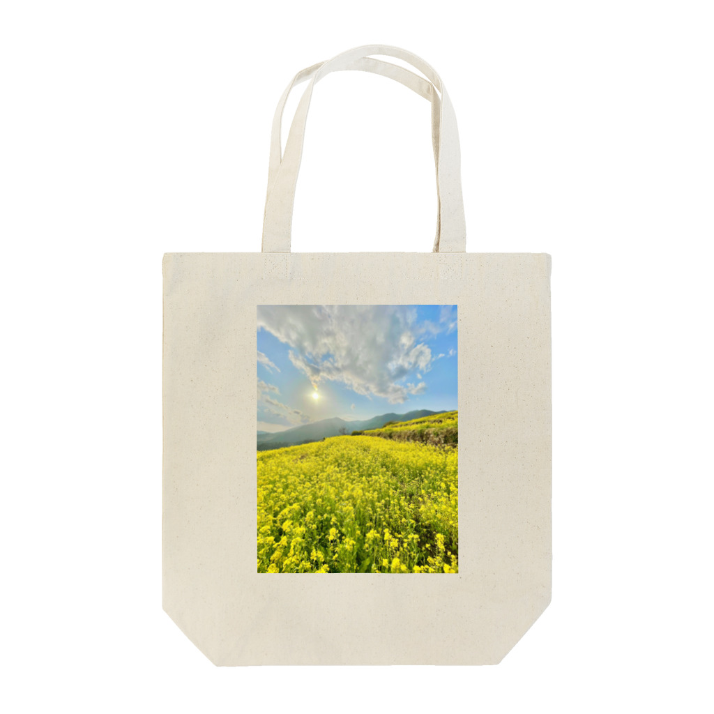 アラコ。の天空の菜の花畑＠高知県香北町 Tote Bag