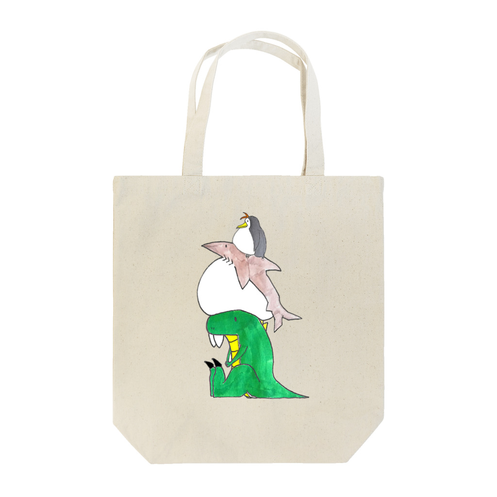 vimin1496のほのぼの生物隊 Tote Bag