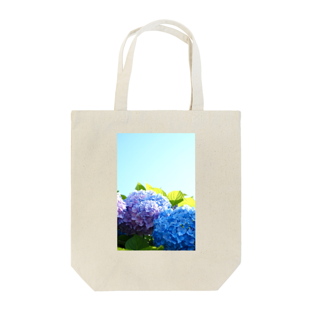 miukissimoの青空と紫陽花 トートバッグ