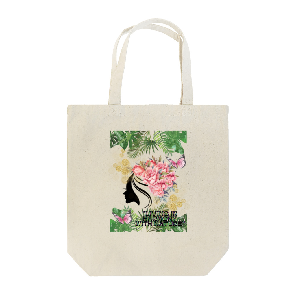 cammy_のLIVING IN HARMONY WITH NATURE Tote Bag