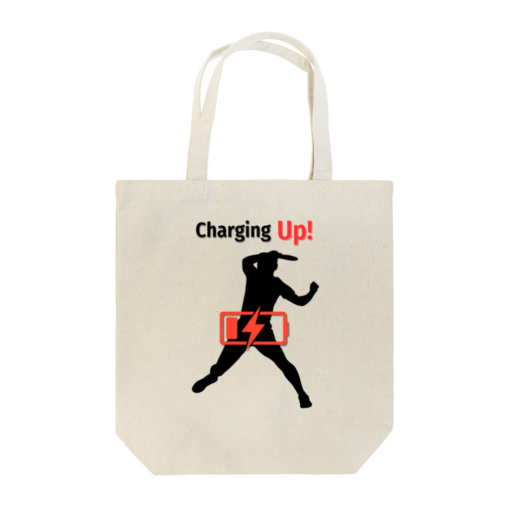 creative-power-labのCharging Up　卓球 Tote Bag