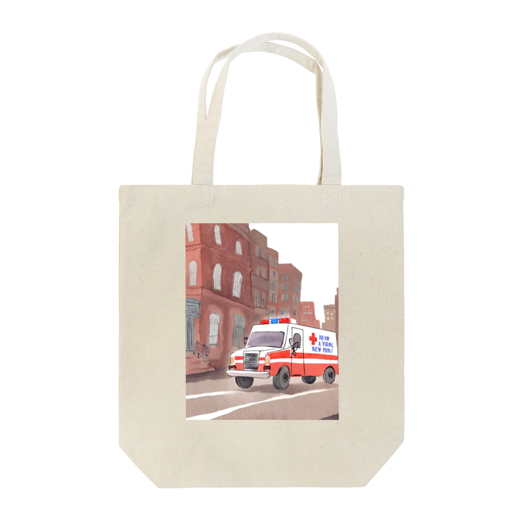 37minのニューヨークを走る救急車 トートバッグ