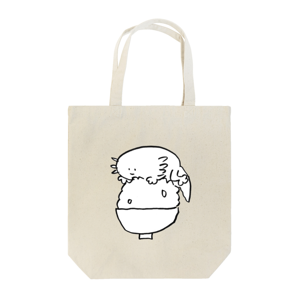 暗黒電波美術家偽山のロートルちゃん(ごはん) Tote Bag