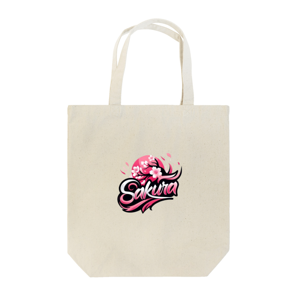 面白デザインショップ ファニーズーストアの桜の季節 トートバッグ