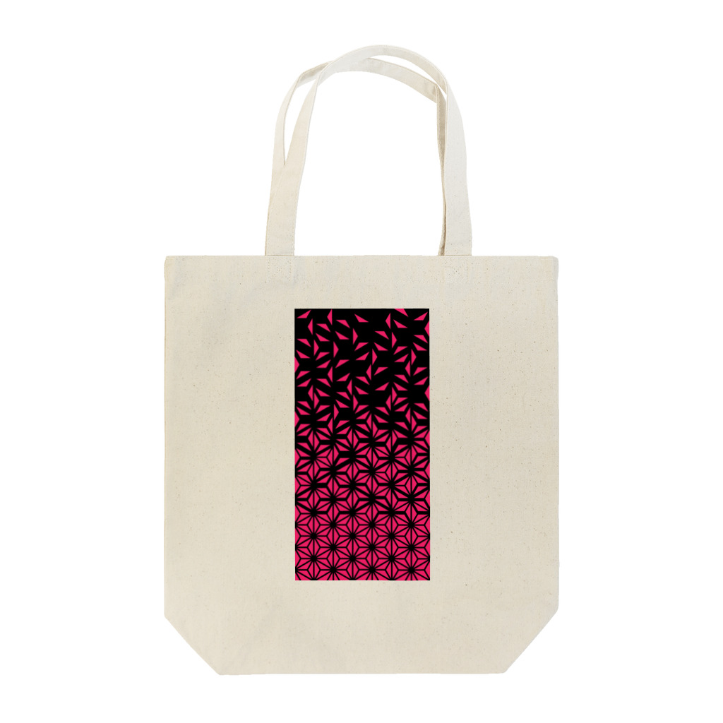 bonnylochの麻の葉_Pink Tote Bag
