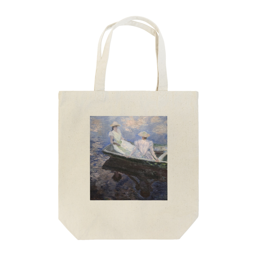 アートTシャツ 名画グッズのクロード・モネの『舟遊び』 Tote Bag