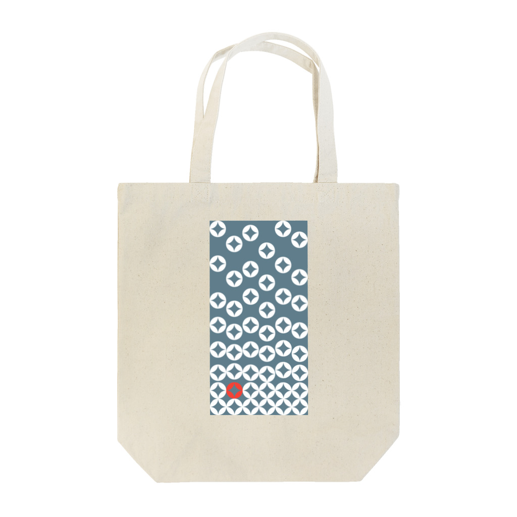 bonnylochの七宝繋ぎWhite_@Red Tote Bag