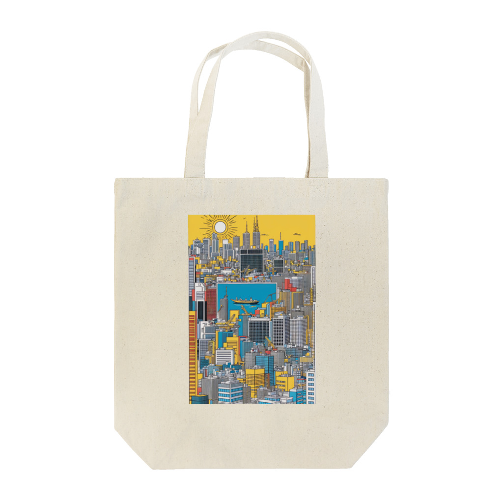 Chop StoreのPOPな街並み Tote Bag