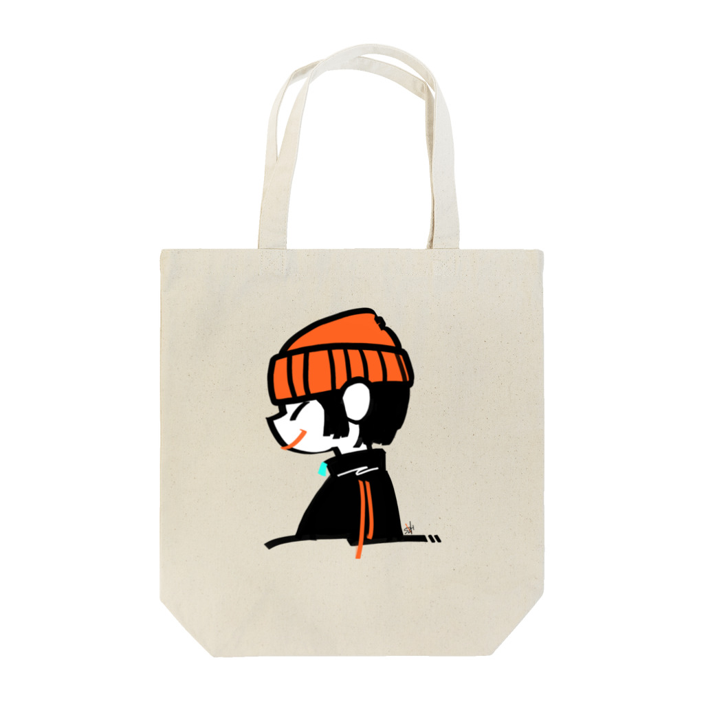 szHzs 'のツリ目さん/オレンジニット帽 Tote Bag