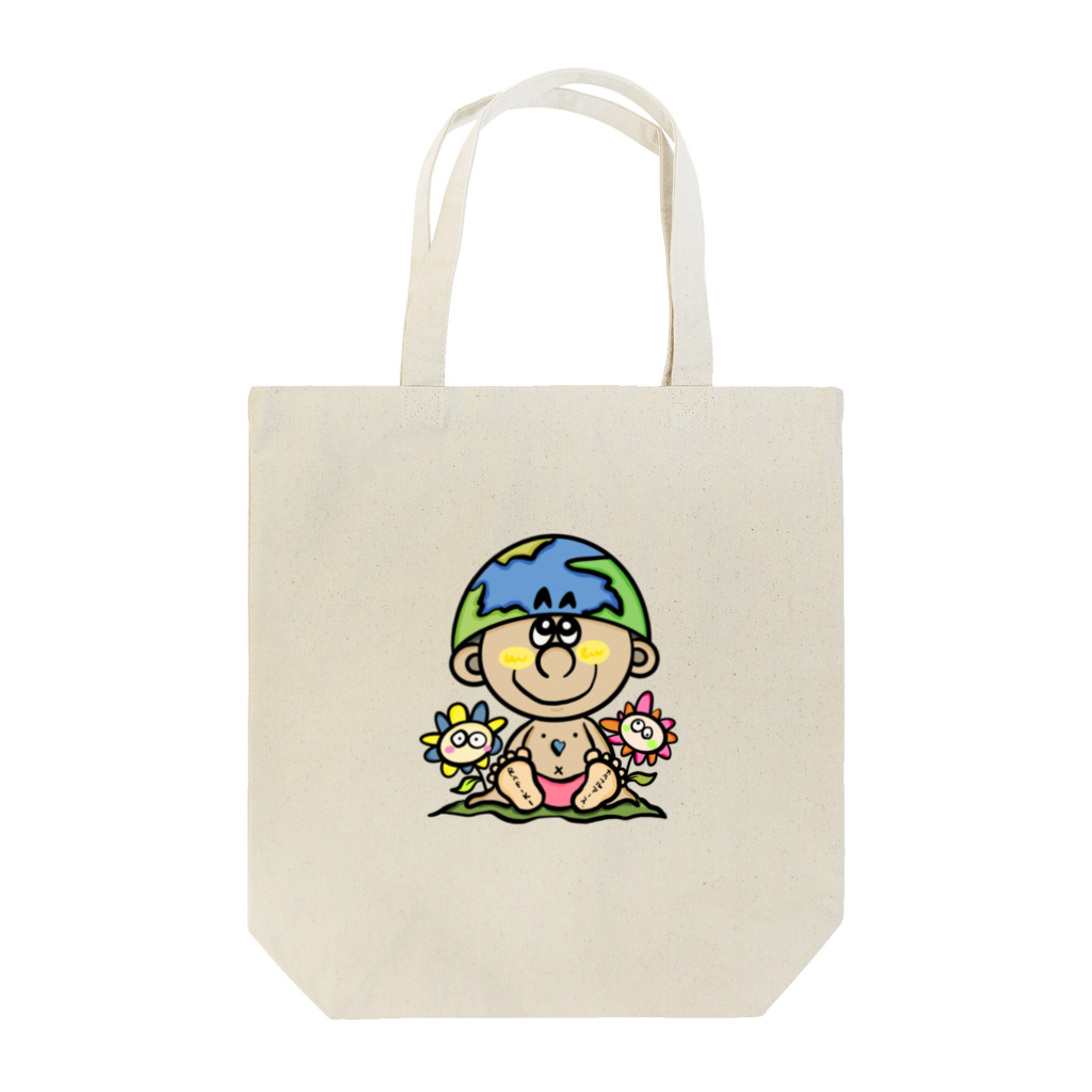 Colorful fam Earthのカラフルアース君 Tote Bag