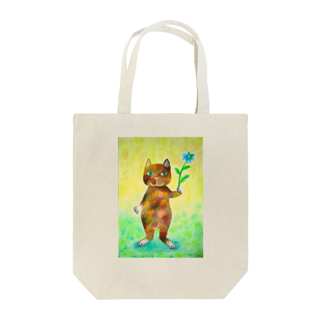 あなぐま(ひらいまき)のニゲラとコケねこさん Tote Bag