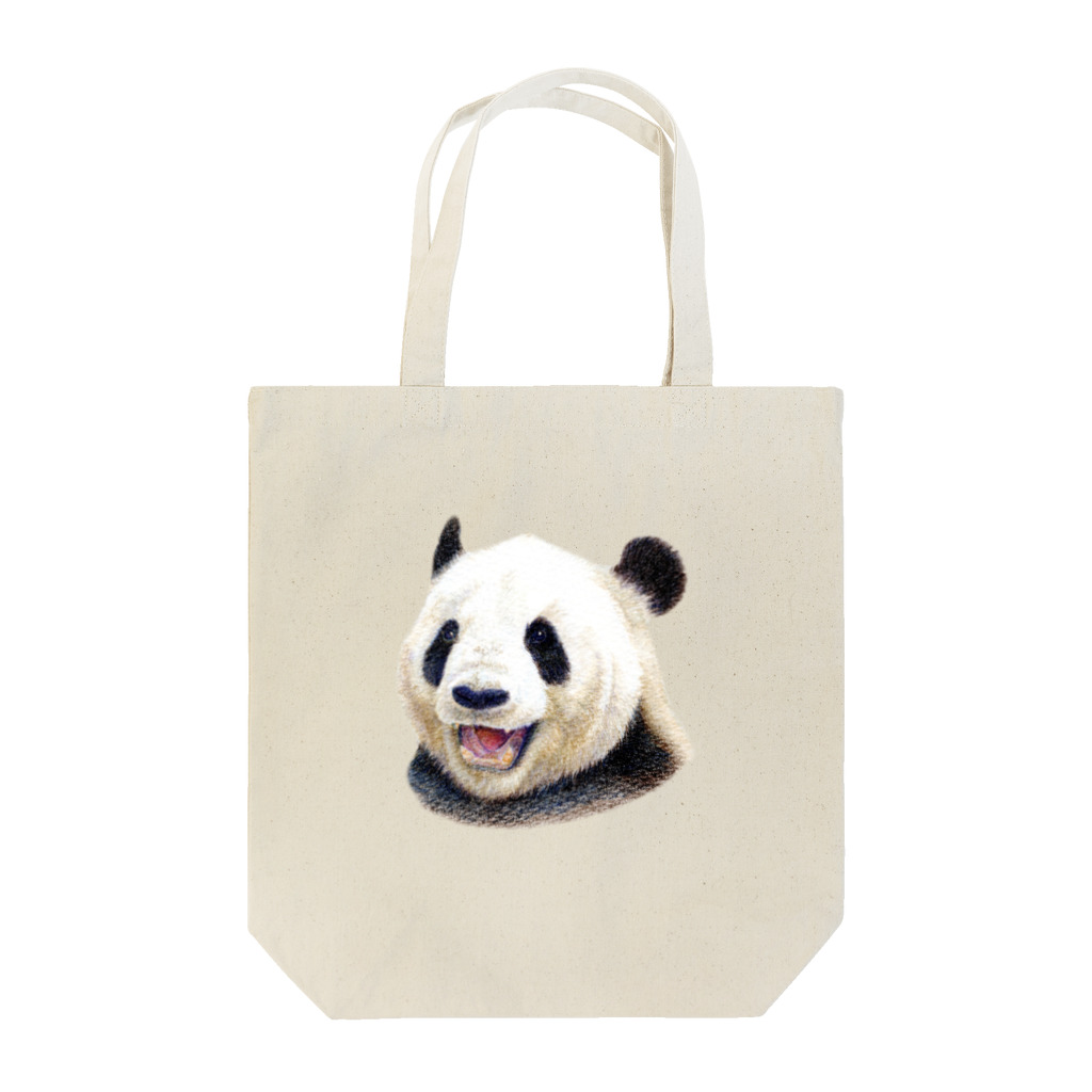 森口慶一　絵画グッズ　の色鉛筆画『パンダ』 Tote Bag