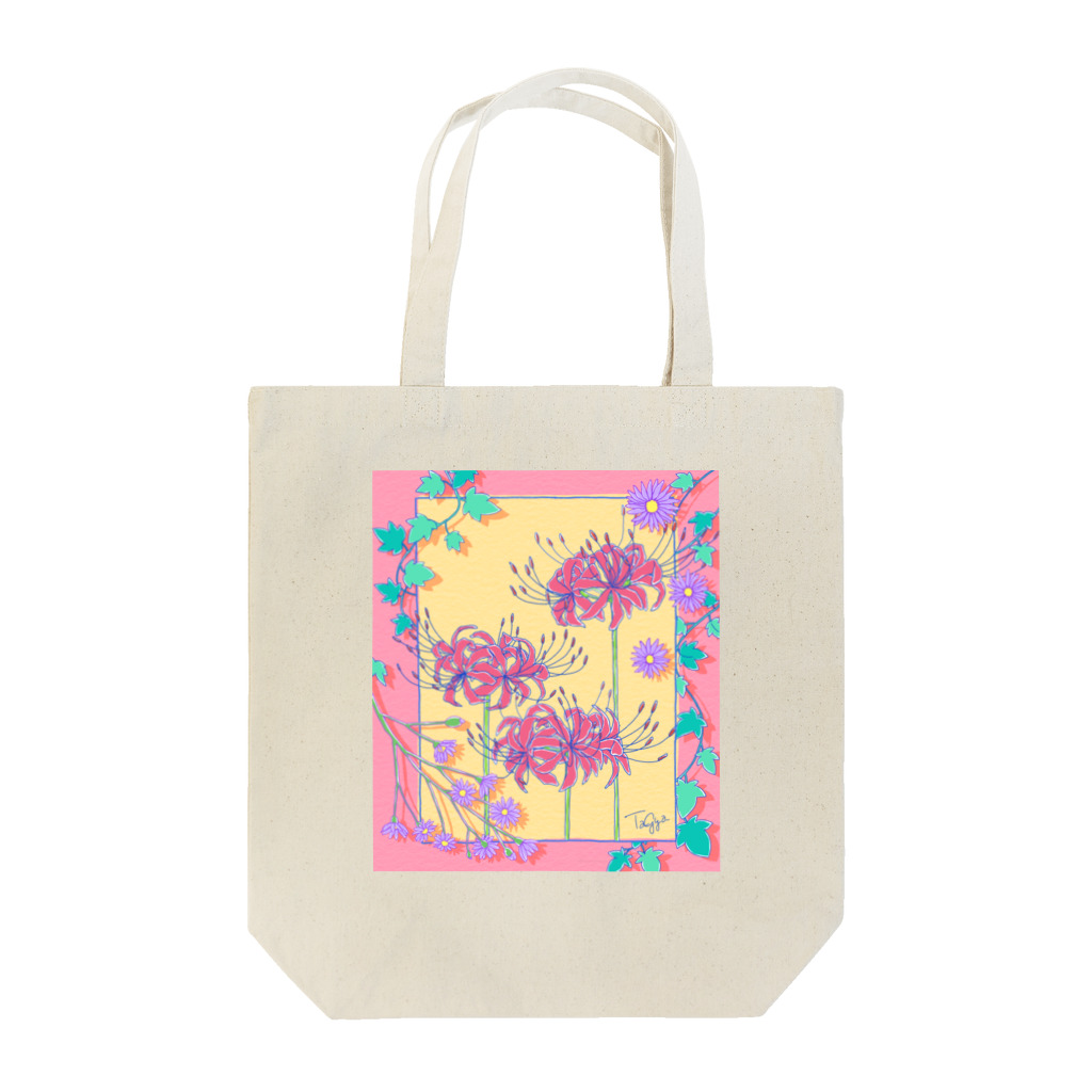 Aya Tagawaの九月のお花盛り沢山 Tote Bag