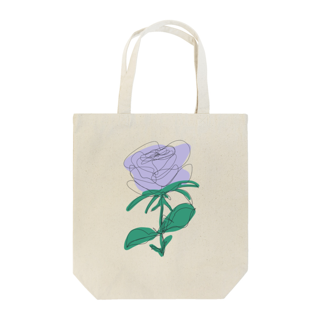 サラスシのmy ROSE パープル Tote Bag