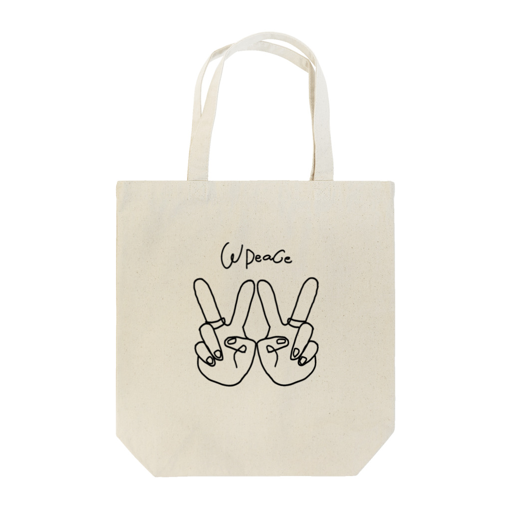 - W peace -の- W peace - Tote Bag