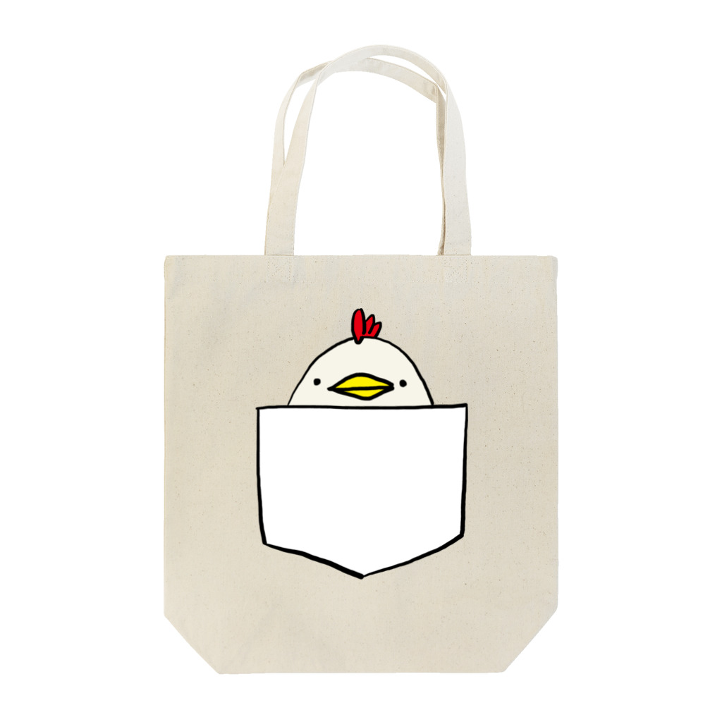 酉屋のにわとりINポケット Tote Bag