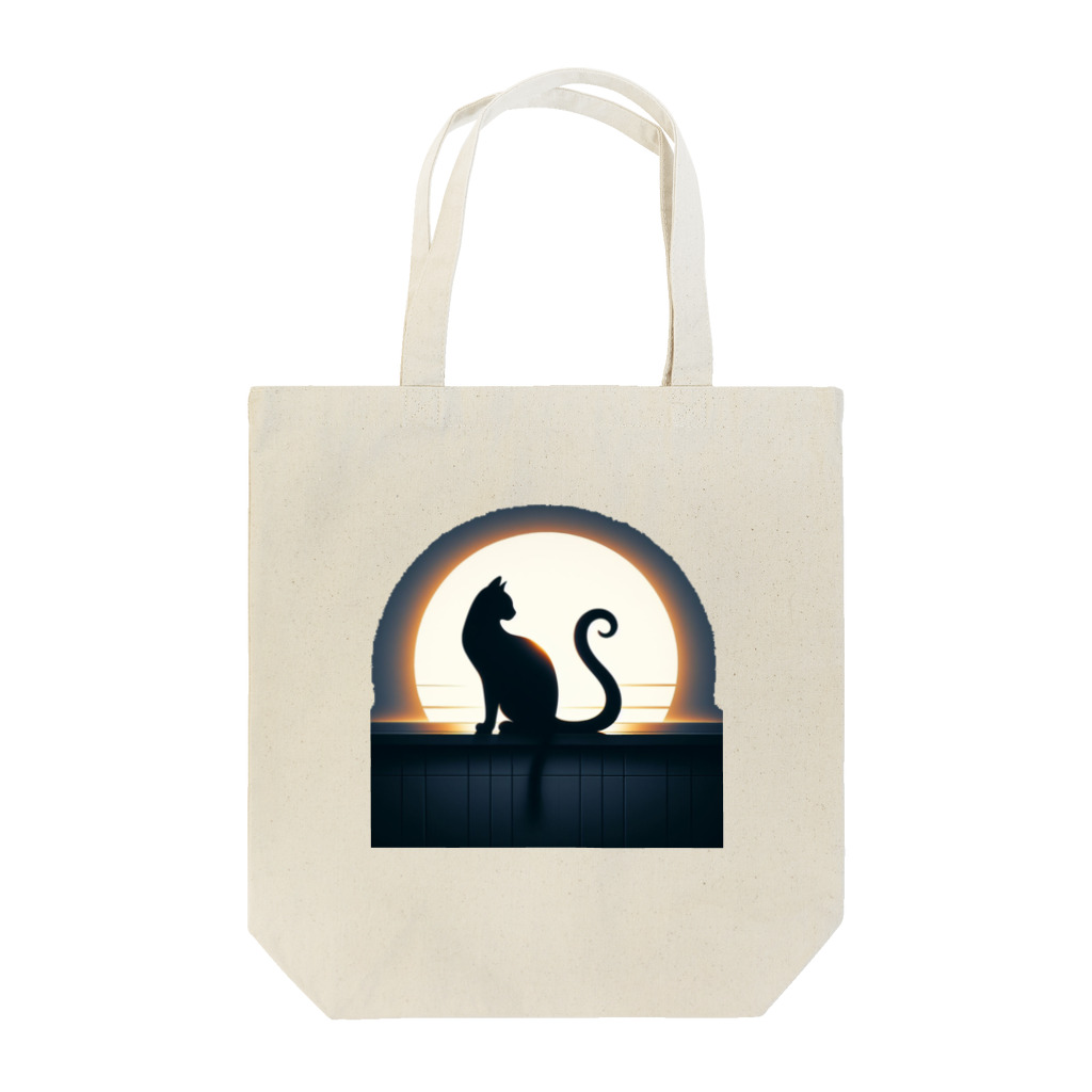 万事屋の猫のシルエットが美しい Tote Bag