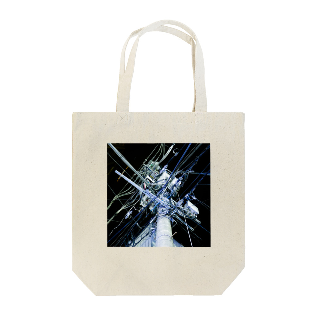 石山蓮華の中野・夜中のいい電線 Tote Bag