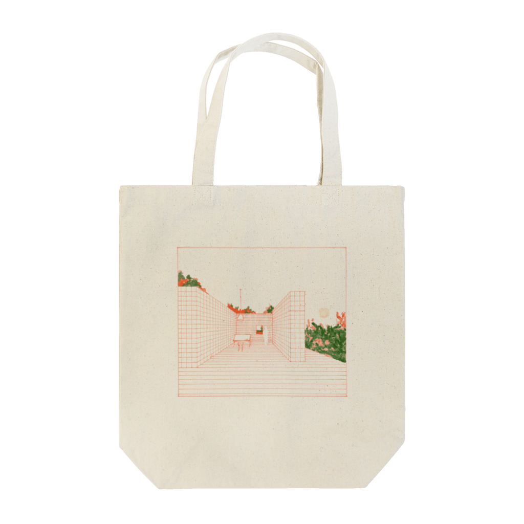 meowの仕事場　朱×緑 Tote Bag