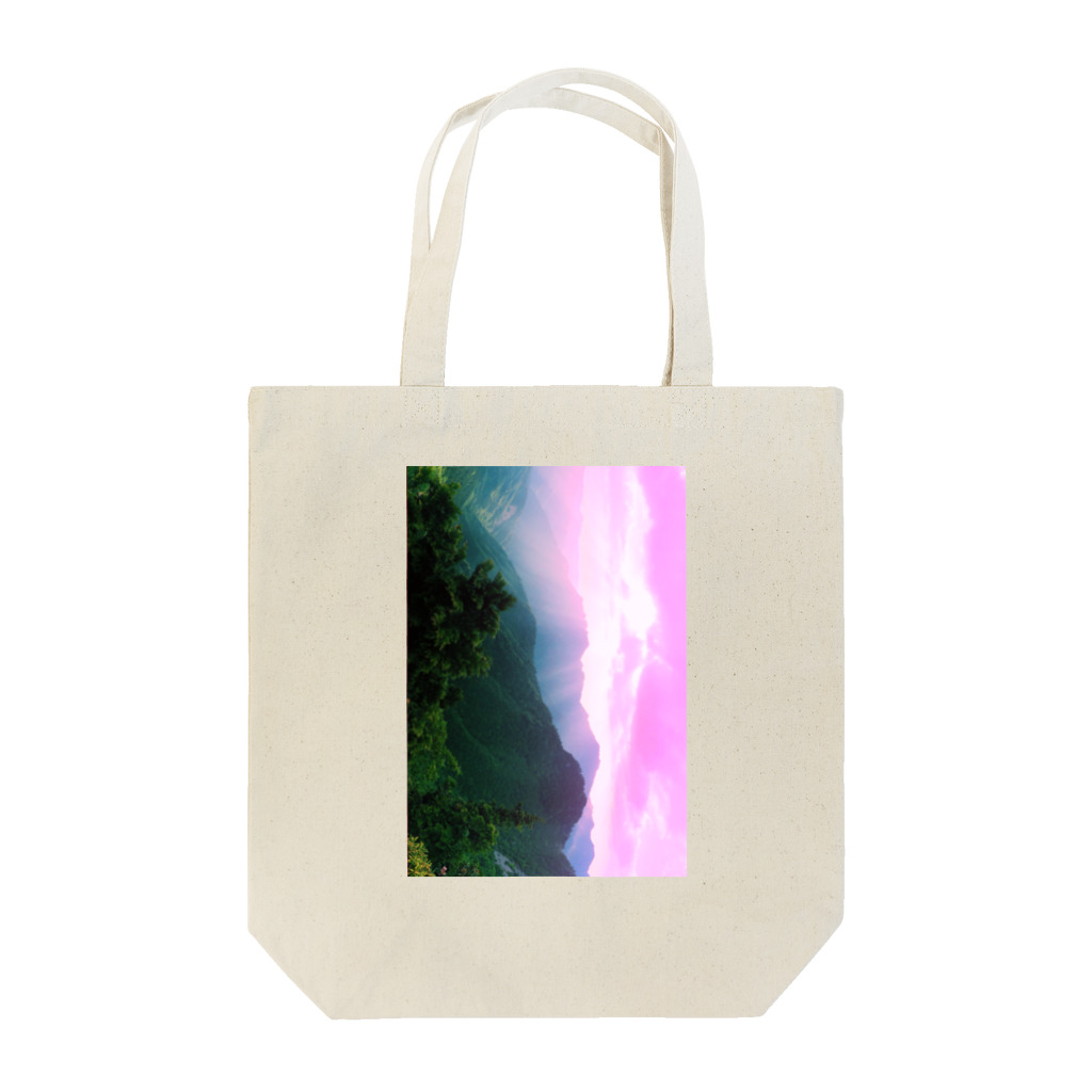 きんぐぅのイラストの日の出 Tote Bag