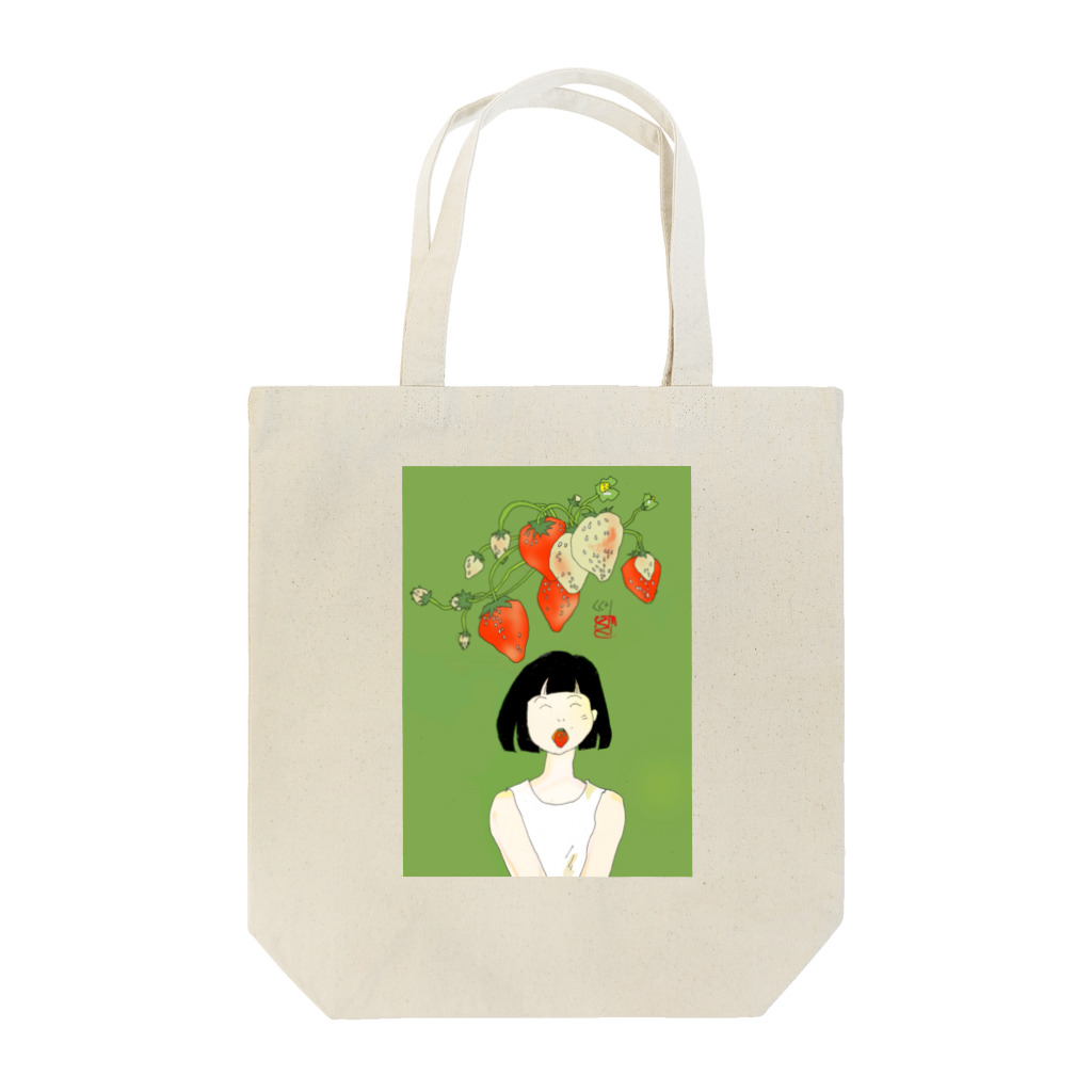 kukuri1957のお店のい・ち・ご Tote Bag