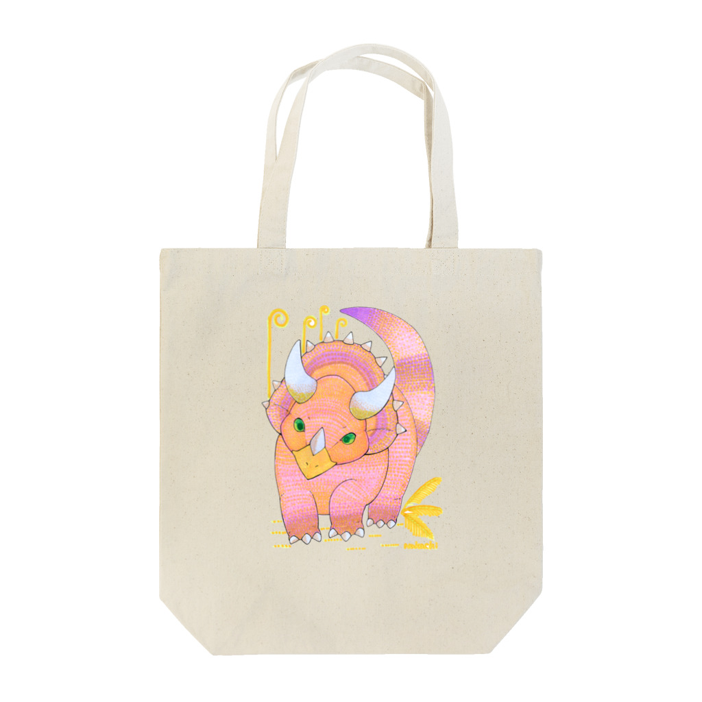 atelier るんとのトリケラトプス Tote Bag