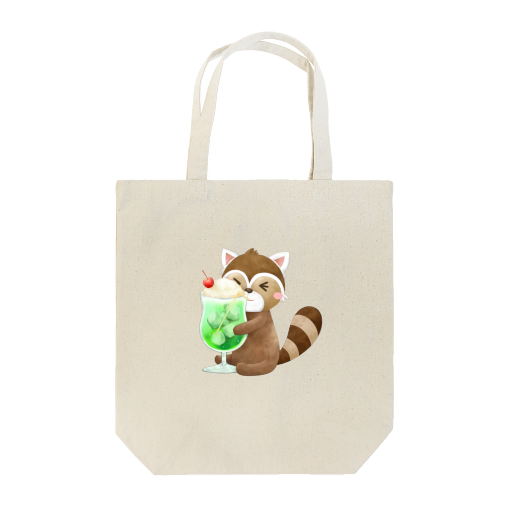 Heatfull_SOYOKAZEのクリームソーダ×レッサーパンダくん Tote Bag