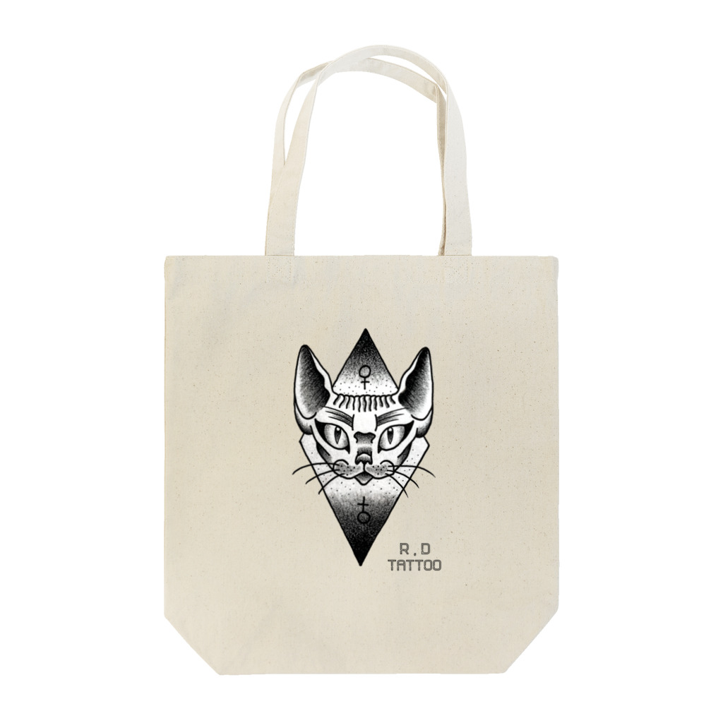 RaccoonDogTattooのロゴ入りすふぃんくすねこ Tote Bag