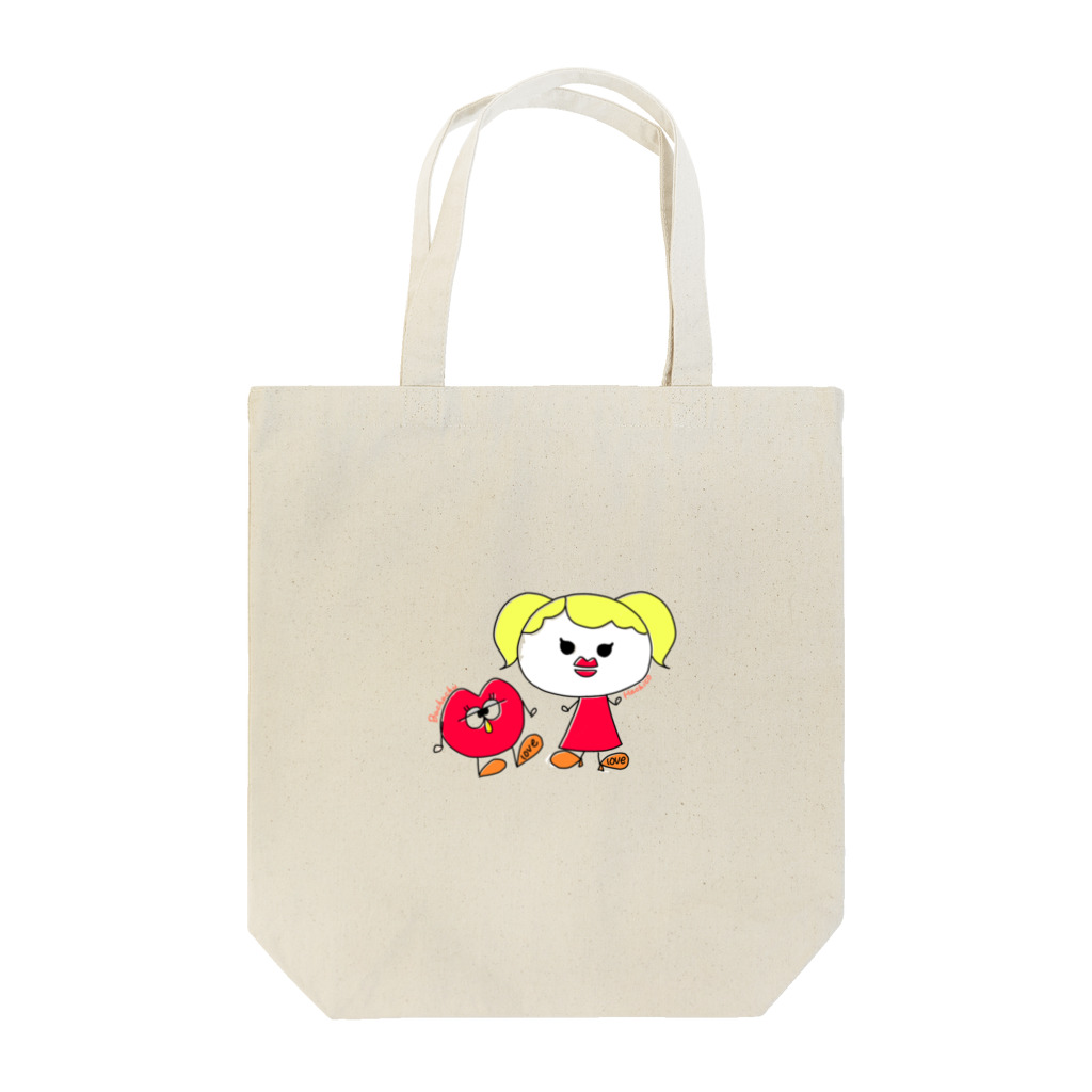 Hachimitsuのぶちゅちゅとはちゃこ Tote Bag