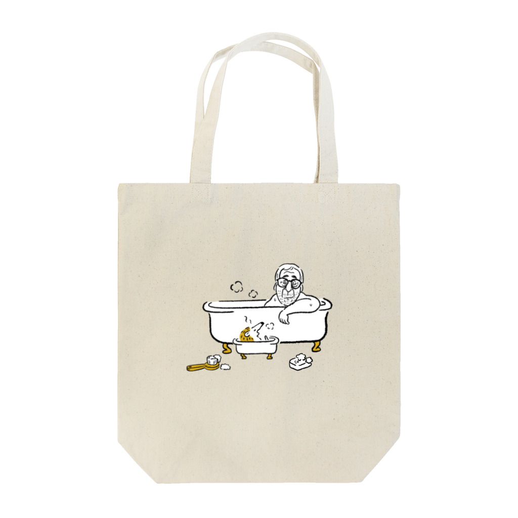 senna009のOldman in the bath Tote Bag