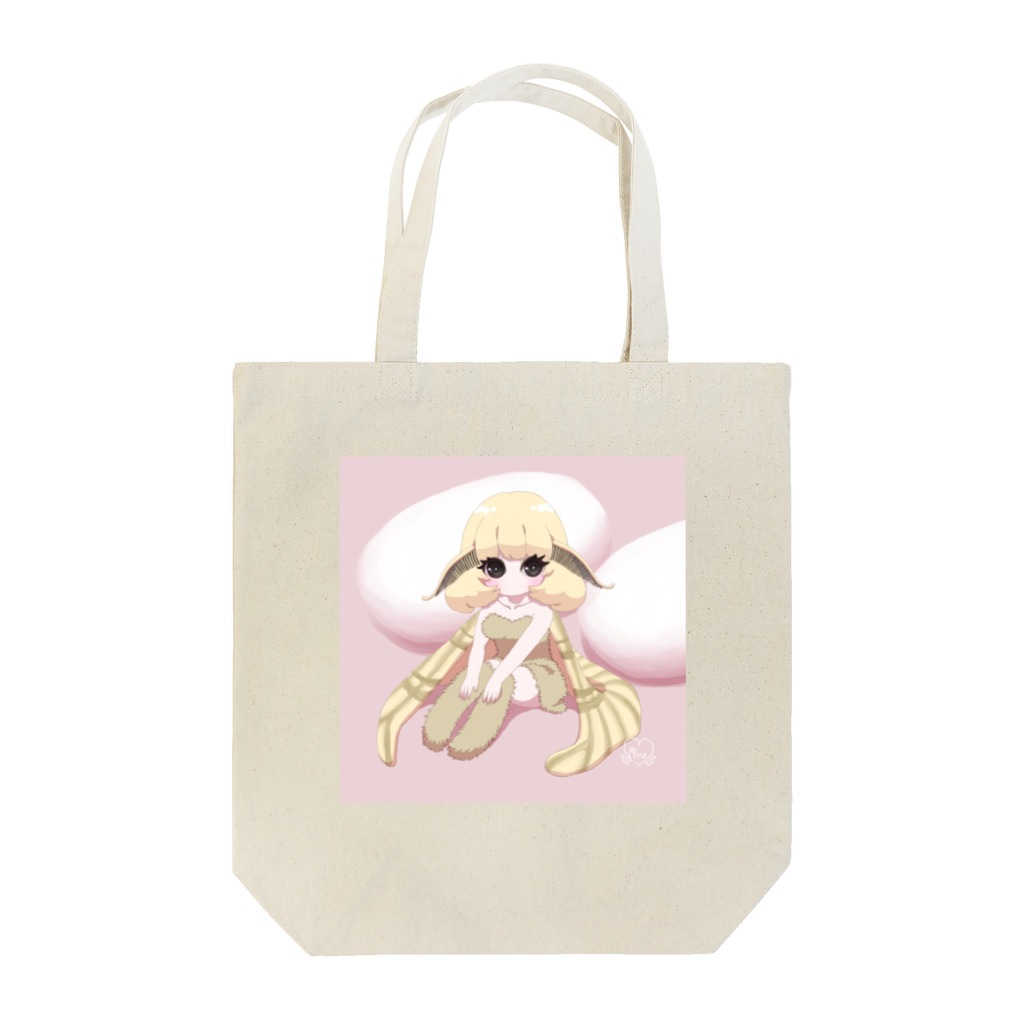 yume’s shop ᙏ̤̫͚*⑅♥︎の蚕蛾ちゃん Tote Bag