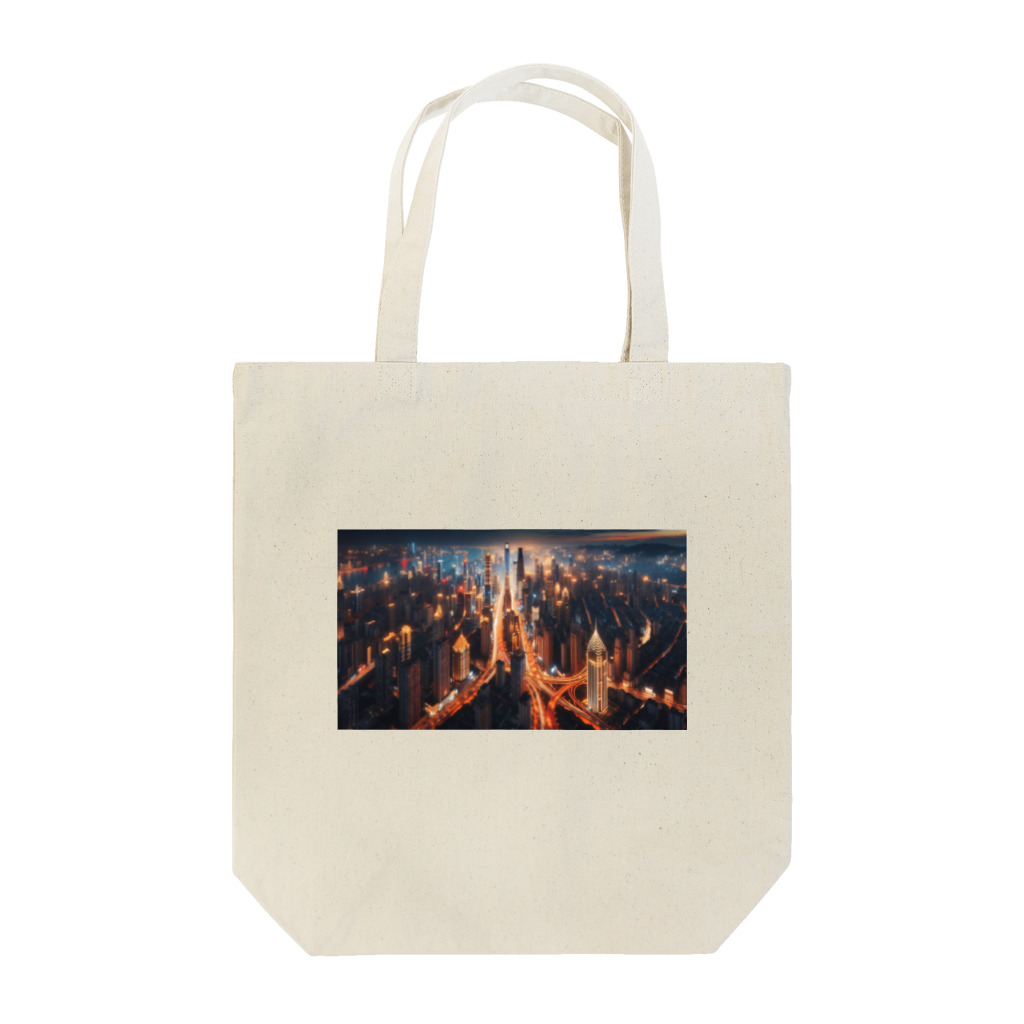 Jonnybanbanの美しい都会の夜景 Tote Bag