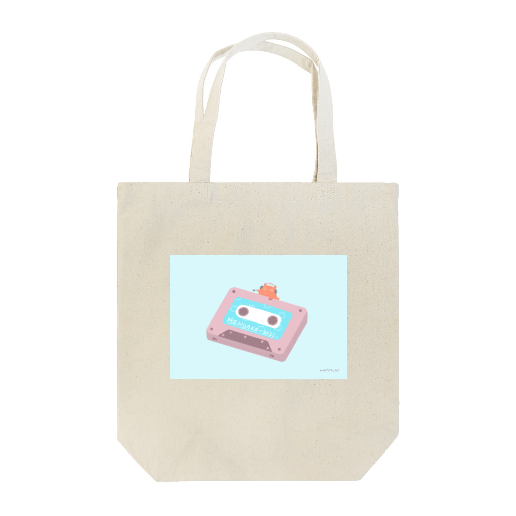 わたつみ。〜watatumi〜のめんだこくんのカセットテープ Tote Bag