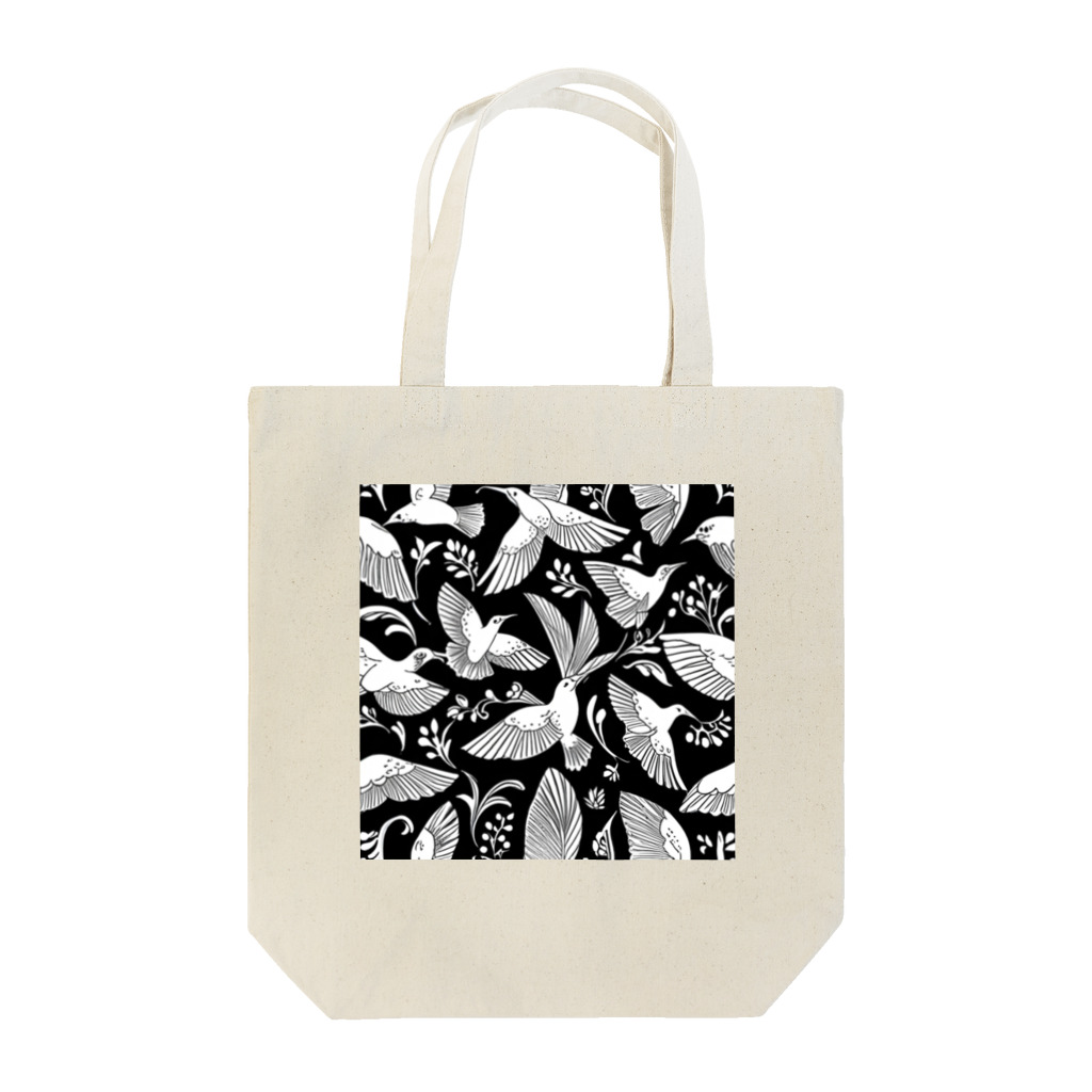 ZZRR12の鳥模様 Tote Bag