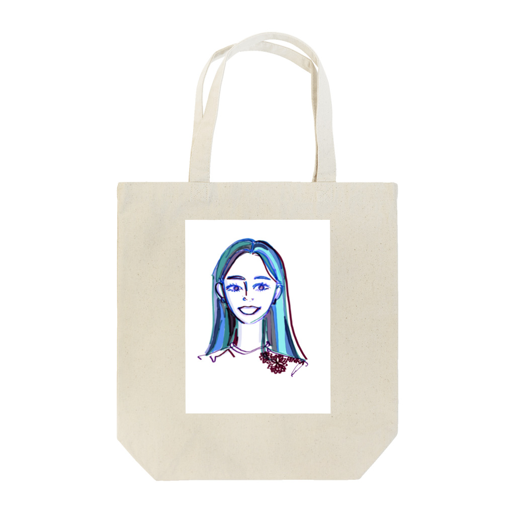 あくびの海の女神 Tote Bag