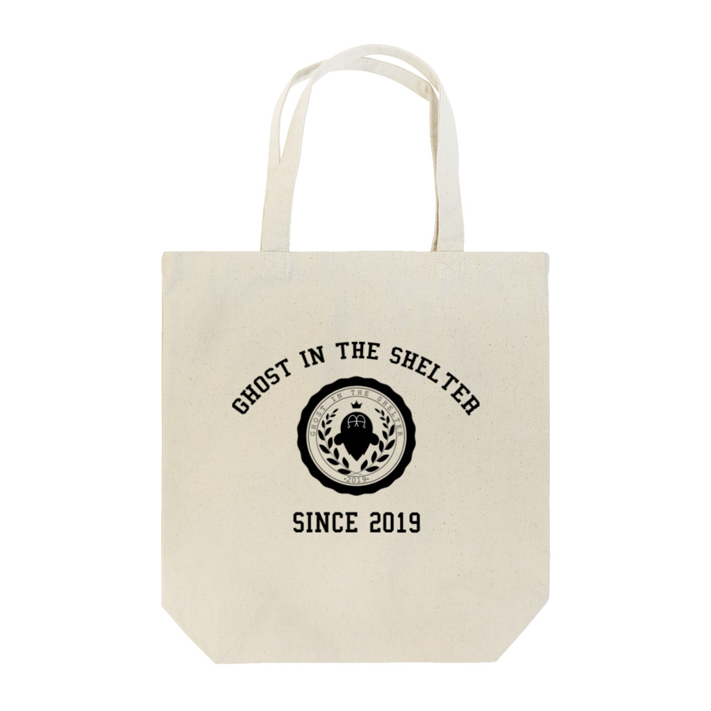 GHOAST IN THE SHELTERのおばけカレッジ 黒 Tote Bag