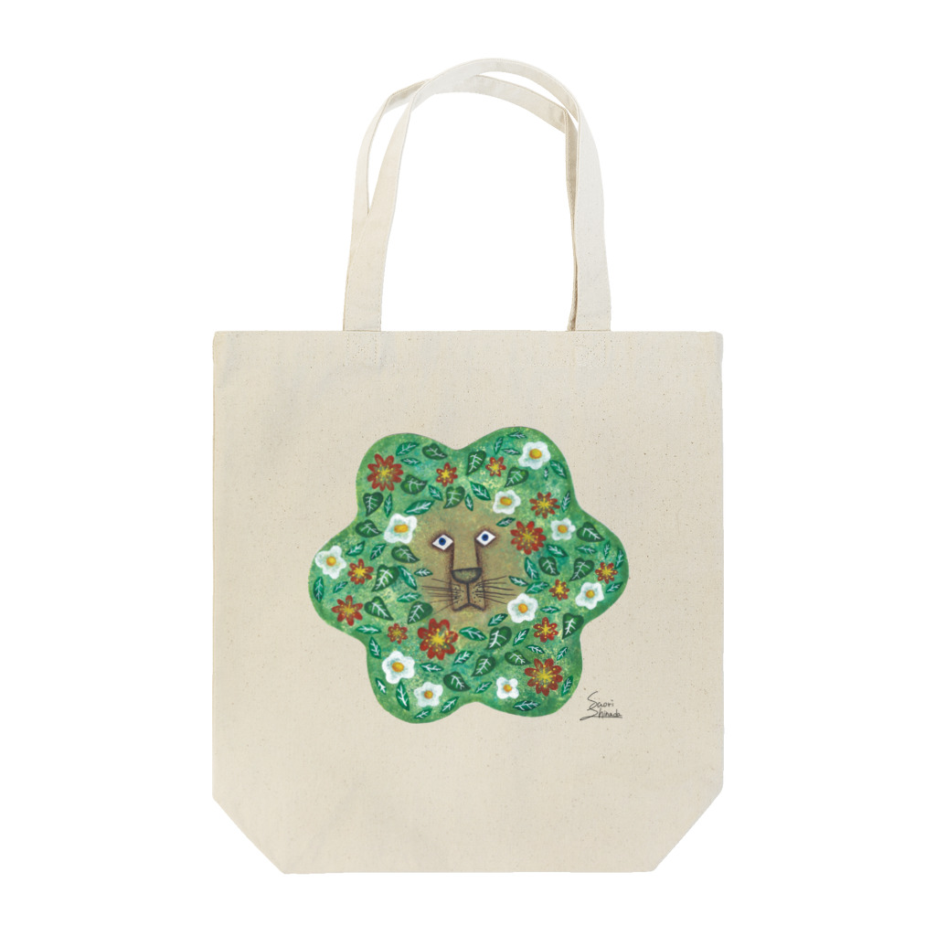 saorishinadaのライオンの花鬣 / Lion’s flower mane Tote Bag