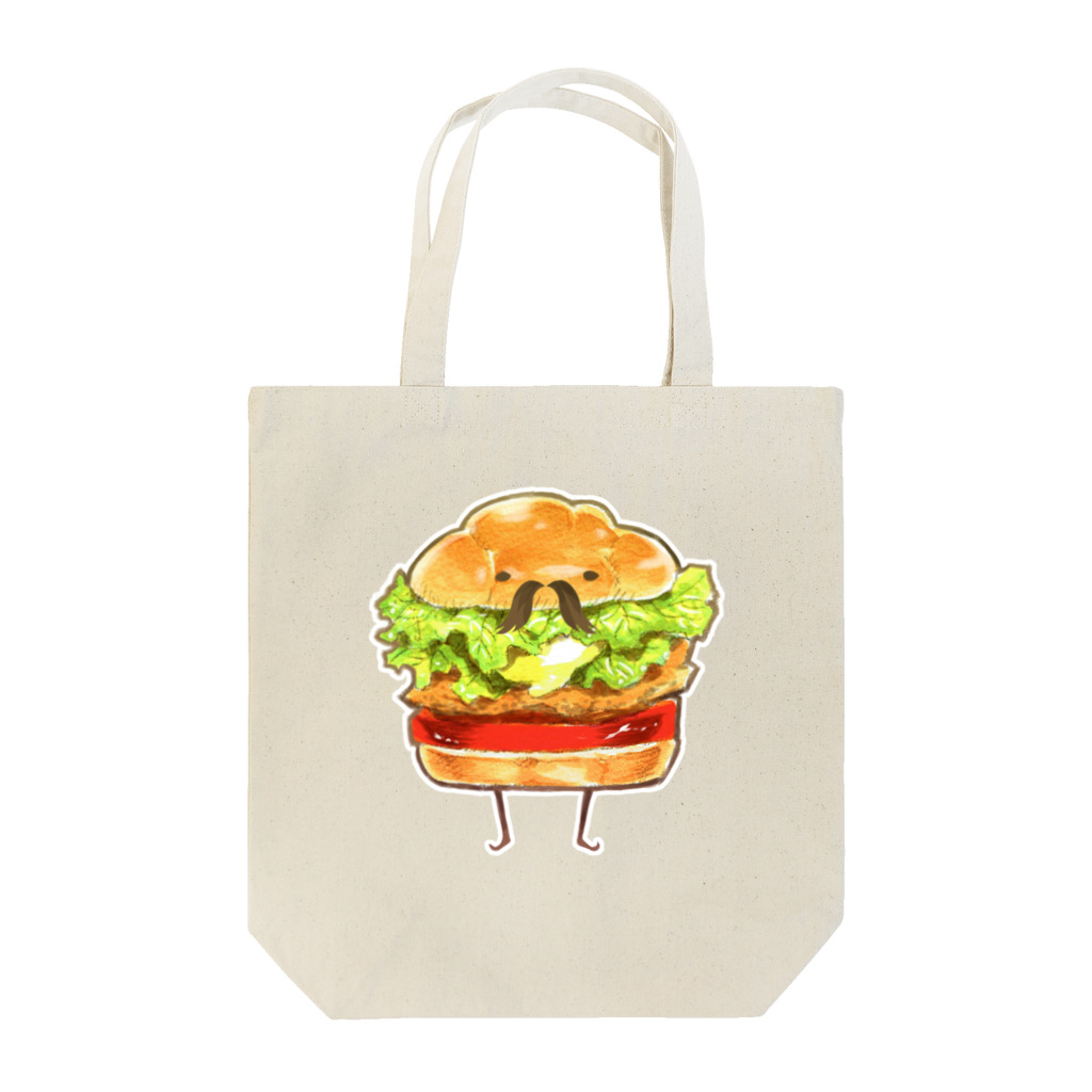 morita小屋のバーガー紳士3 Tote Bag