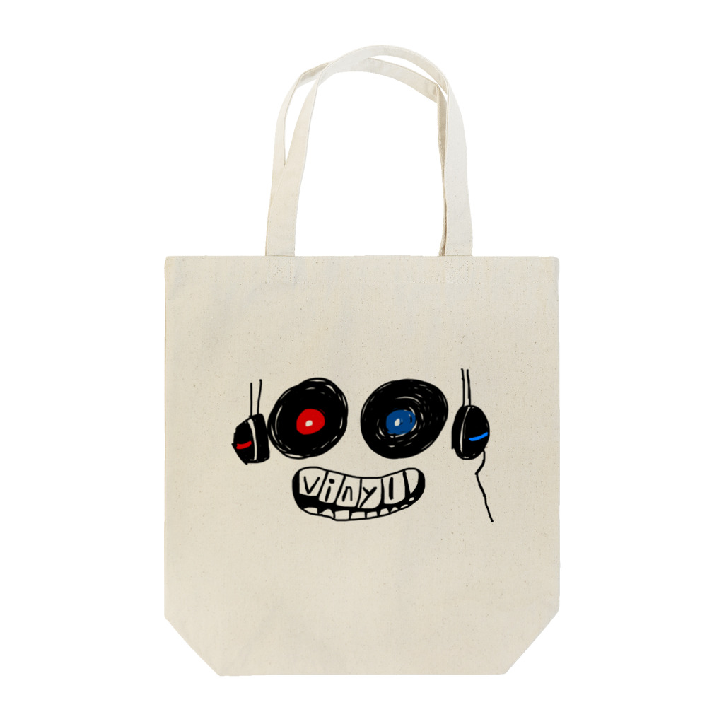 ym303bass オフィシャルショップのアナログレコードの顔 Tote Bag