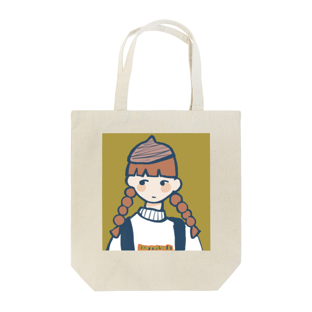 涼しい夏のどんぐり帽子の女の子 Tote Bag