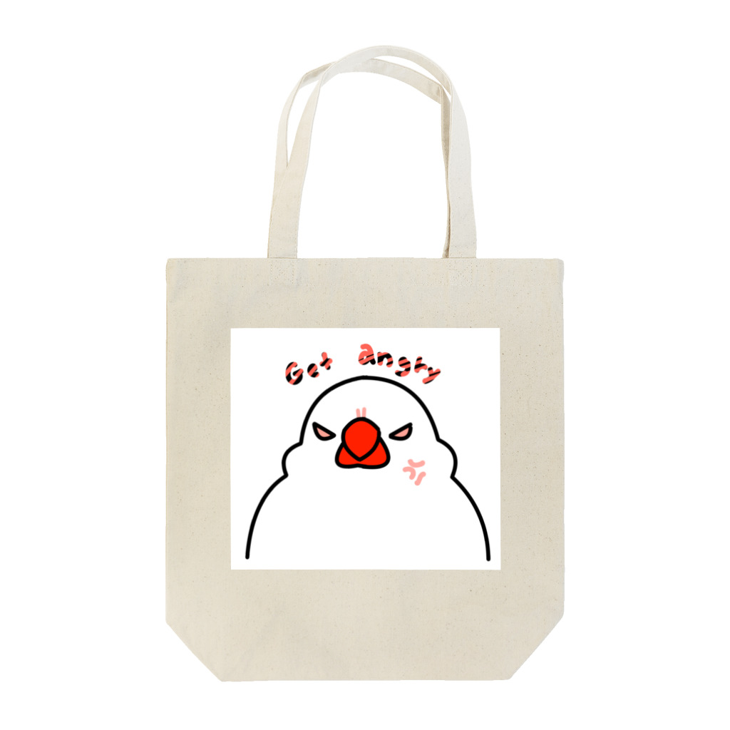 07（rena）のことりショップの怒りの文鳥 Tote Bag