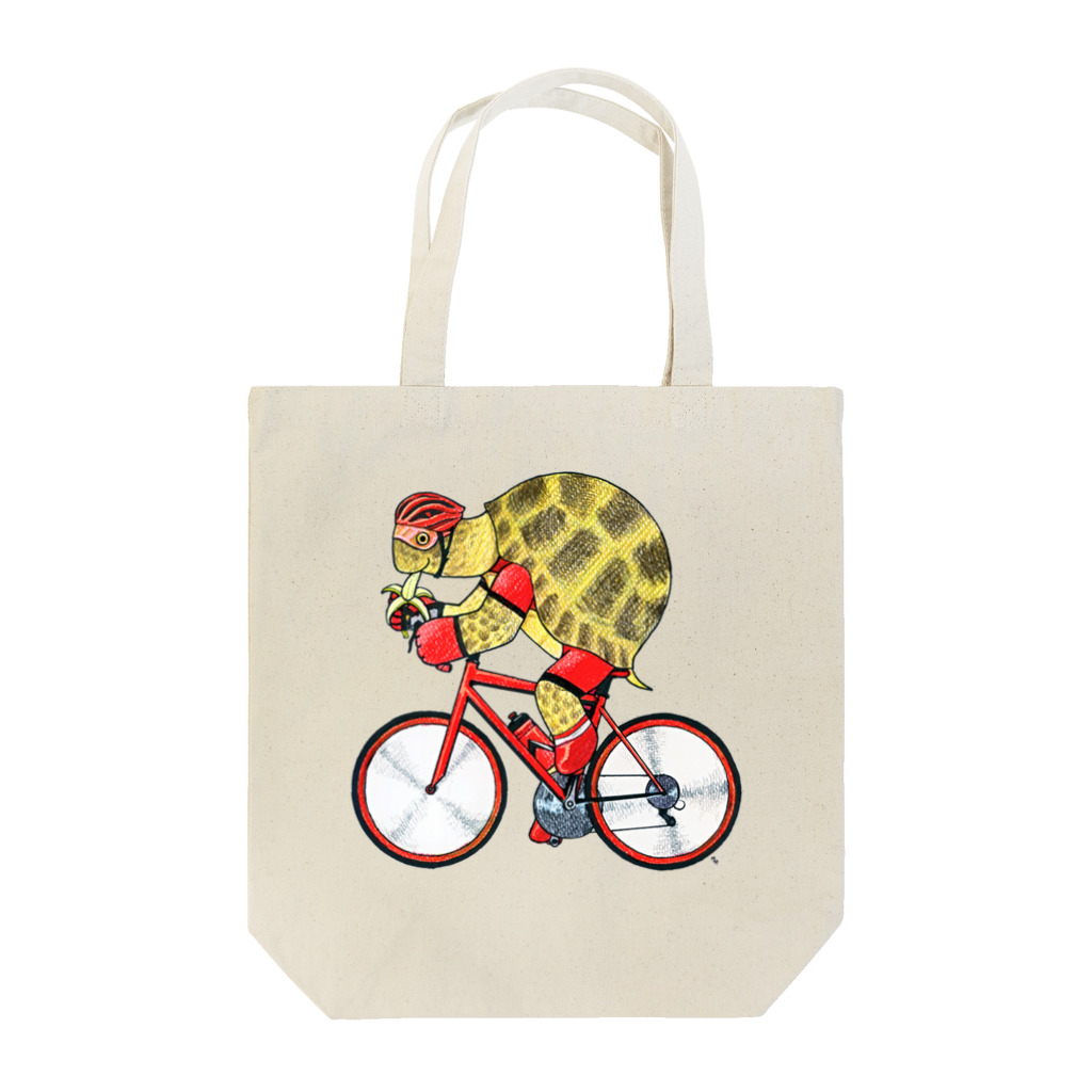 segasworksのカメの自転車乗り Tote Bag