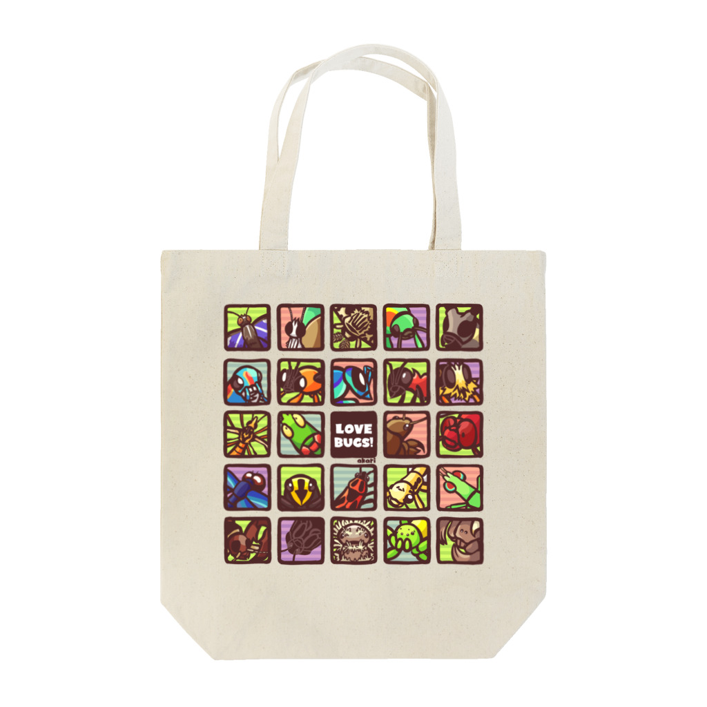 akari🌼虫デフォルメ作家のむしアイコン2【LOVE BUGS! 】 Tote Bag