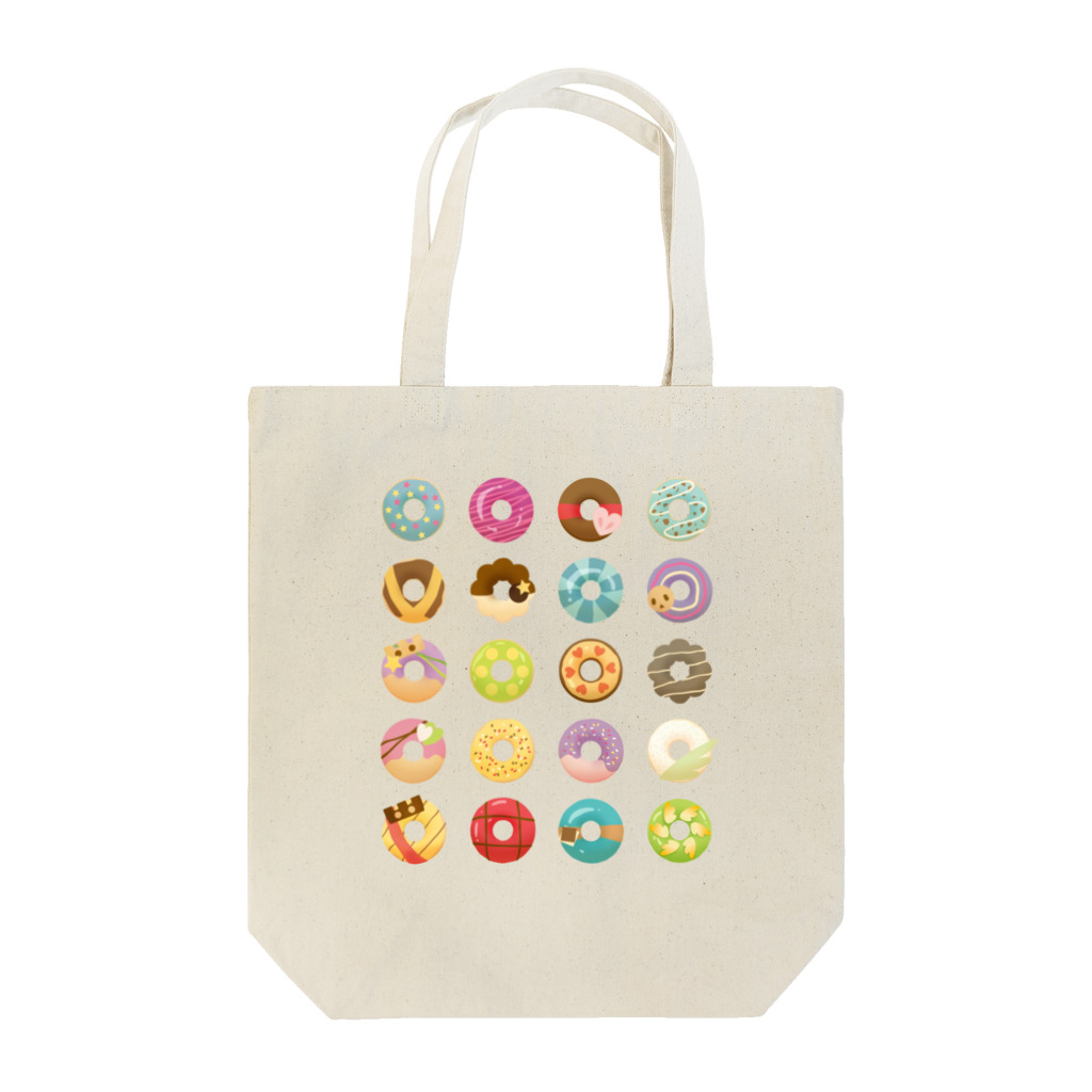 モモタロ工房のカラフルドーナツ Tote Bag