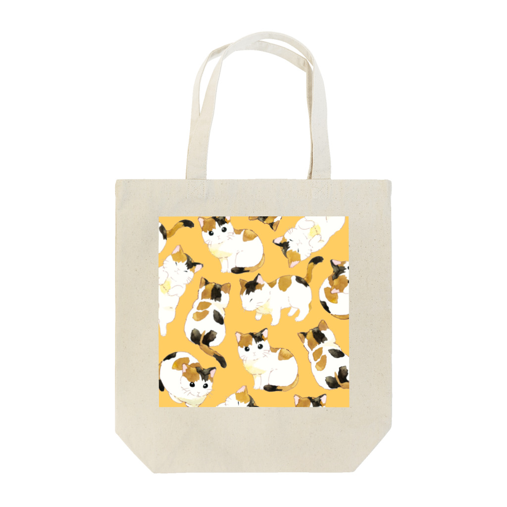 さとろくの三毛猫トート Tote Bag