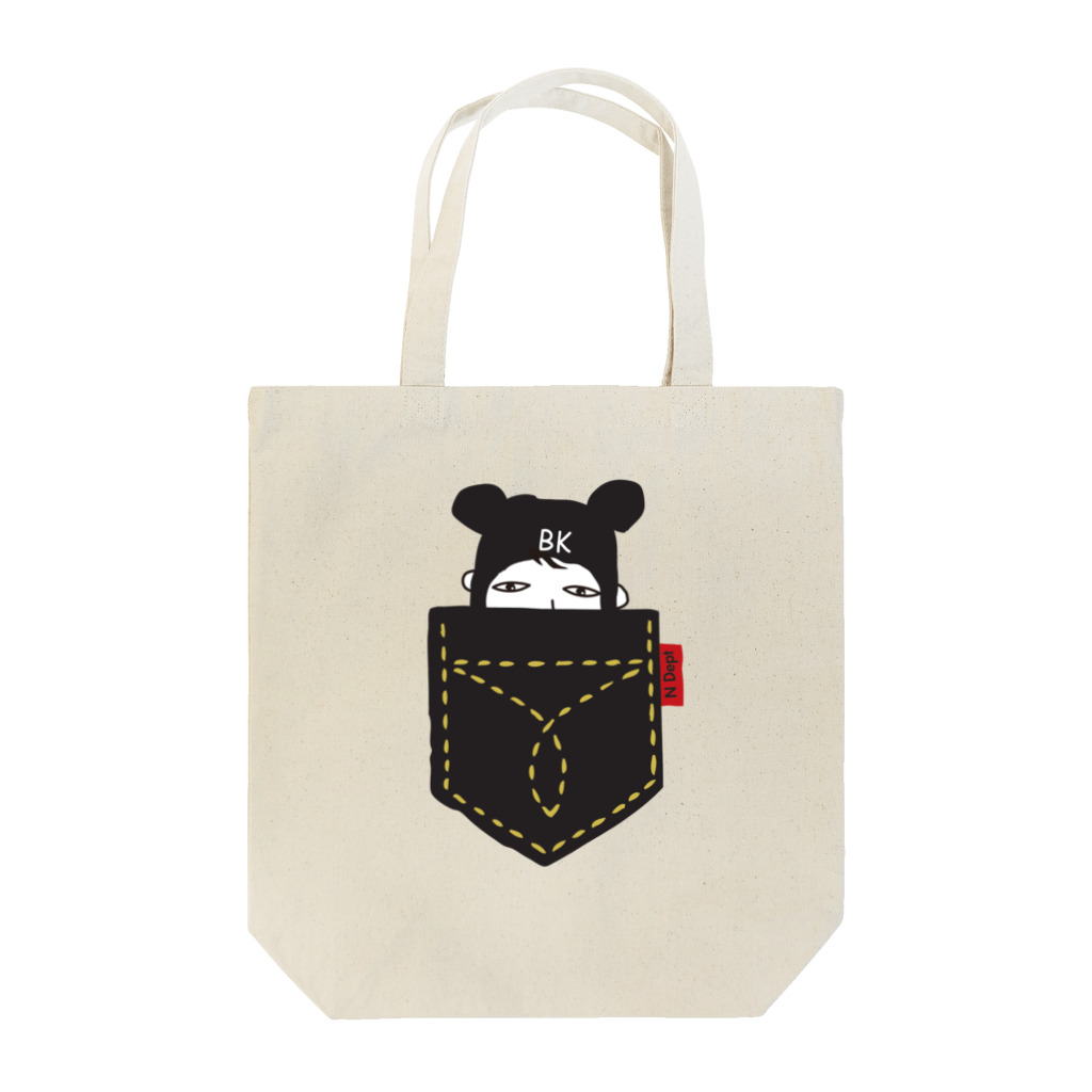 nowaDeptのポケット【BKver.】 Tote Bag