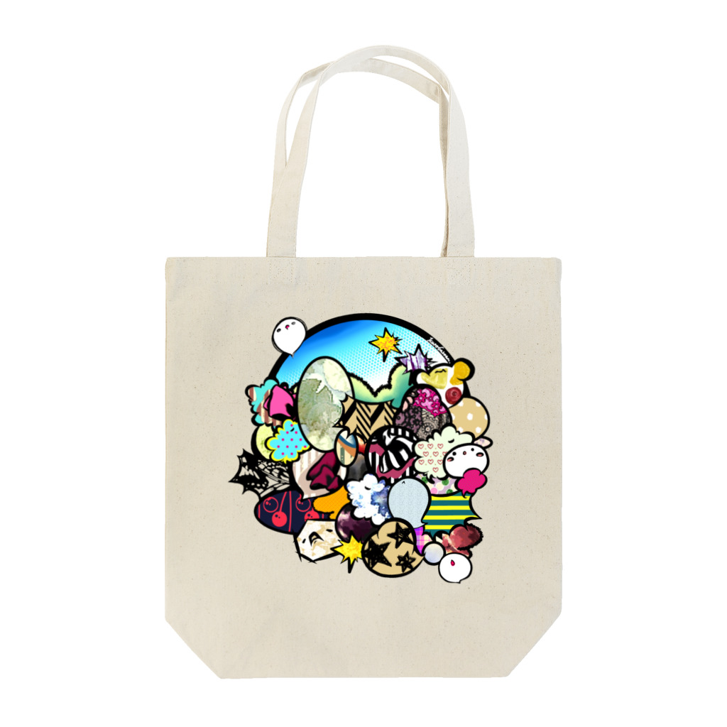 黒葉ロンのガヤガヤ Tote Bag